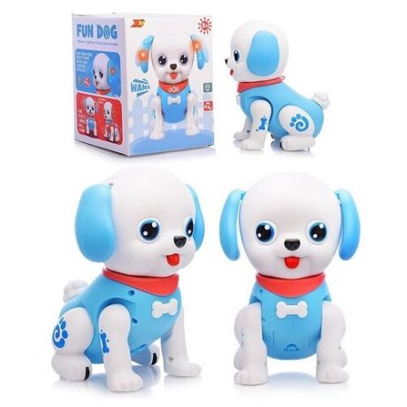 Развивающая игрушка Музыкальная собачка, голубая / Танцующая собака