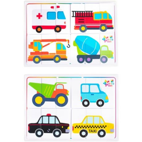 Развивающая игра - пазл на липучках "Машинки" для малышей от Lip-Lip Book