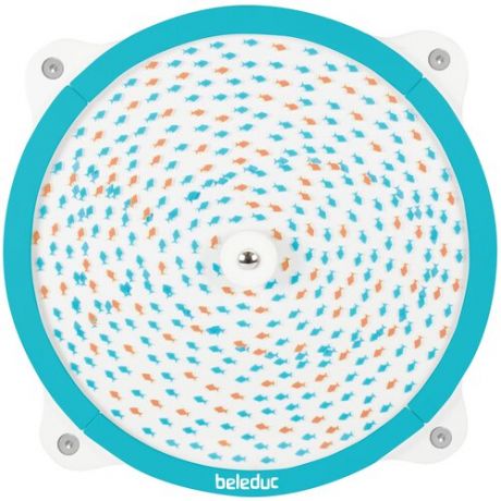 Развивающая игрушка Beleduc Иллюзорное колесо Вода 23800, белый/голубой