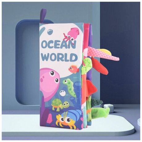Развивающая книжка AveBaby Skib Flying Animals океан мягкая шуршащая книга из ткани для новорожденных тактильная