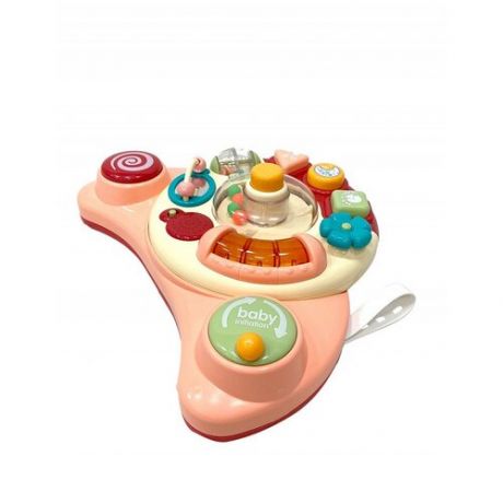 Интерактивная развивающая игрушка everflo Little DJ, pink