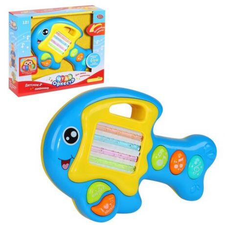 Развивающая детская игрушка для малышей "Рыбка" - "Чудо- Оркестр", забавные звуки, в/к 25*20,5*6,5 см