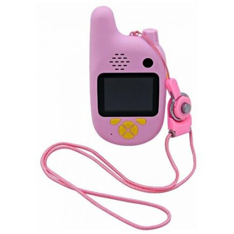 Детский фотоаппарат с рацией Walkie Talkie 2 (розовый)