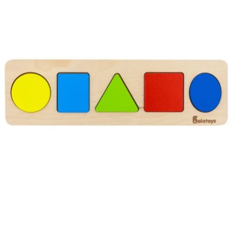 Игрушка для детей интерактивная развивающая Пазл "Фигуры" (деревянная)