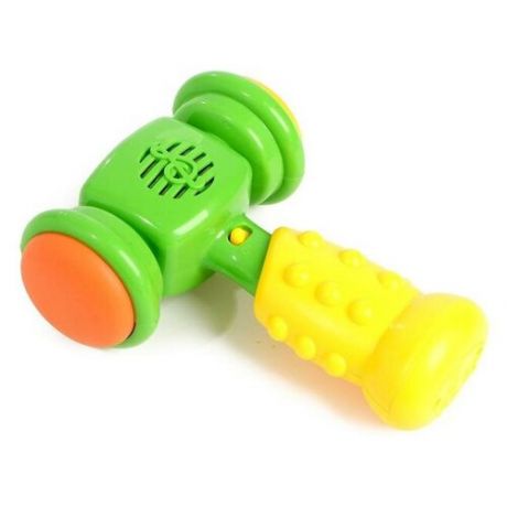 Развивающая музыкальная игрушка «Весёлый молоток», со световыми и звуковыми эффектами, цвет желтый 4534599