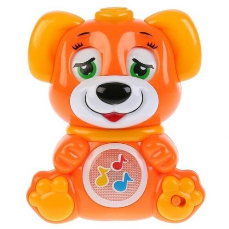 Интерактивная развивающая игрушка Умка Щенок смена эмоций HT818-R, оранжевый