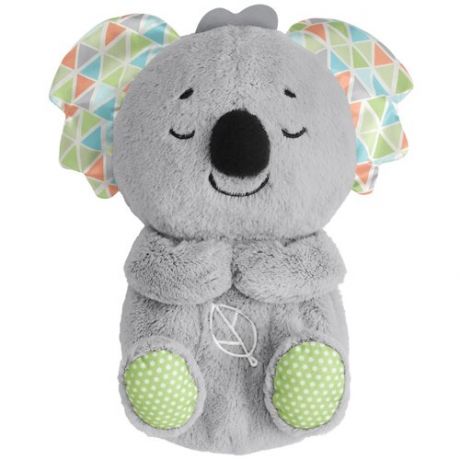 Интерактивная развивающая игрушка Fisher-Price музыкальная Успокаивающая коала (для засыпания) GRT59, серый