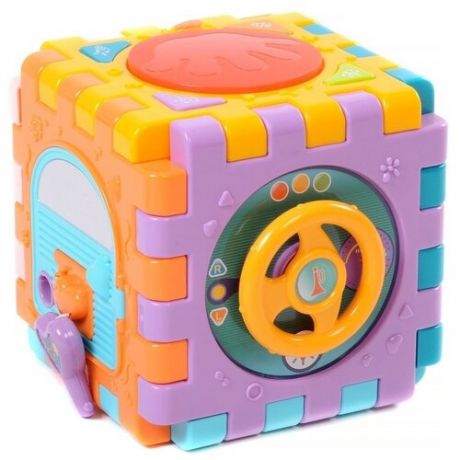 Развивающая игрушка Elefantino Куб логический IT105411, мультиколор