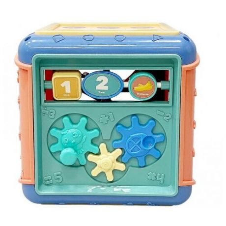 Развивающая игрушка everflo Logic cube, разноцветный