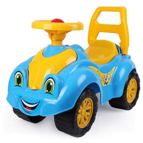 Каталка-толокар ТехноК Автомобиль для прогулок 3510 синий/желтый