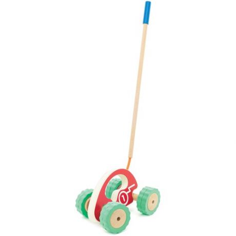Каталка-игрушка Мир деревянных игрушек Ролли Машина (Д398) красный