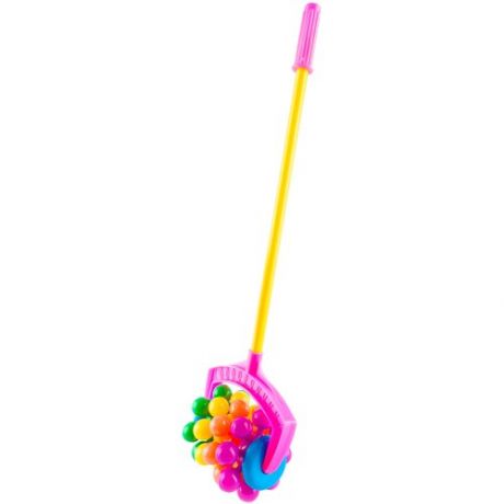Каталка-игрушка Пластмастер Радуга (12004) розовый