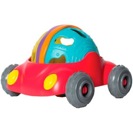 Каталка-игрушка Playgro Rattle and Roll Car 4085486 красный/серый