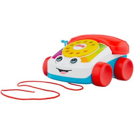 Каталка-игрушка Fisher-Price Говорящий телефон (FGW66) красный/белый/голубой