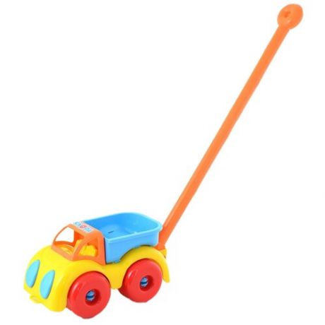 Каталка-игрушка Knopa Грузовик (87021) желтый/оранжевый