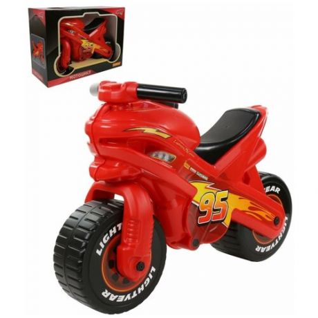 Каталка Полесье мотоцикл Disney Pixar Тачки Красный
