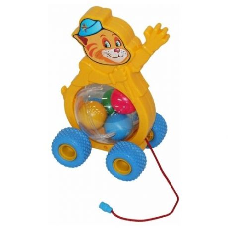 Каталка-игрушка Cavallino Бимбосфера Котёнок (54456) желтый