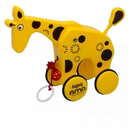 Каталка-игрушка Uwu Baby Жирафик (77244) желтый