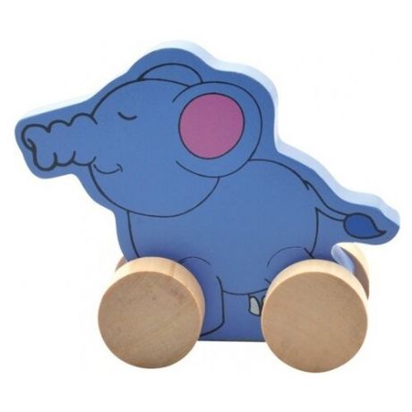 Каталка-игрушка Мир деревянных игрушек Слон (Д300) синий