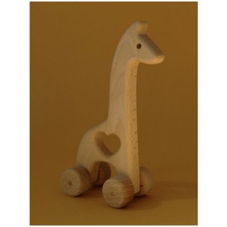 Игрушка деревянная каталка жираф Аркадий KAZA