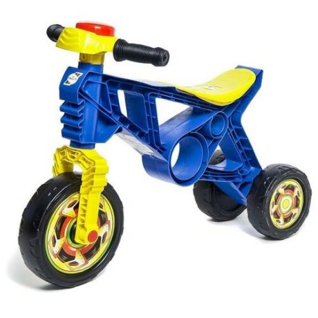Каталка-мотоцикл трехколёсный, цвет синий