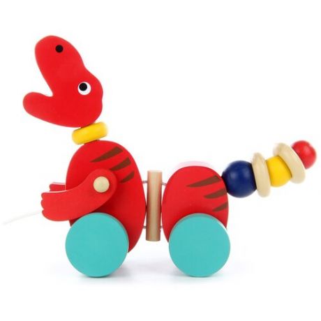 Каталка-игрушка Фабрика Фантазий Динозаврик (85182) красный