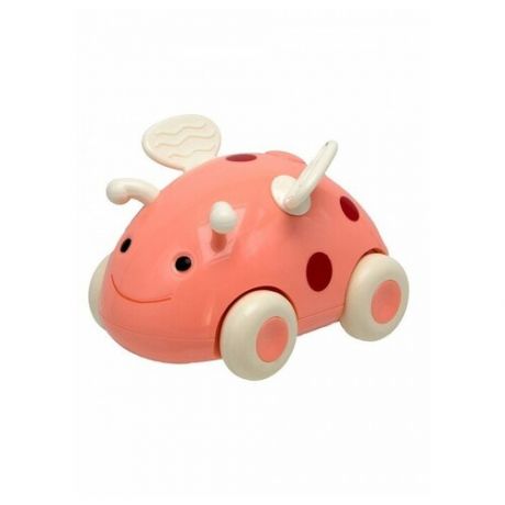 Каталка-игрушка Uwu Baby Машинка-смешинка Божья коровка красный