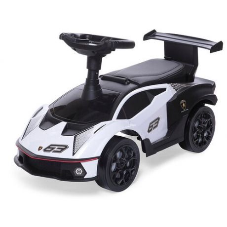 Babycare, Каталка детская Lamborghini кожаное сиденье, резиновые колёса