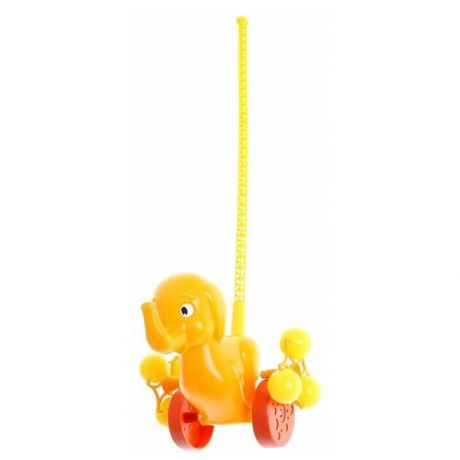 Каталка-игрушка Росигрушка Солнечный Cлонёнок (9271) желтый