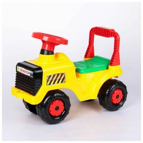 Толокар-машинка Трактор, цвет жёлтый Альтернатива 2753809 .
