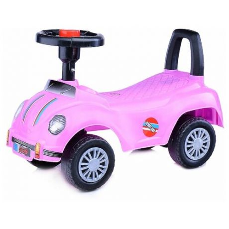 Машина-каталкa, размеры машины: 52х24х35 см. в коробке (цвет розовый) (U038083Y)