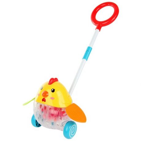 Каталка-игрушка Ути-Пути Веселая птичка, 61364 желтый / голубой