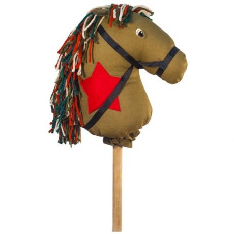 Лошадка на палке Коняша Буденовец (КП023) коричневый коричневый