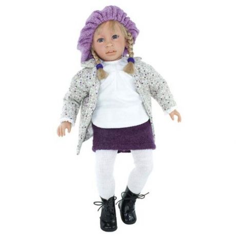 Кукла Lamagik Сесилия в серой куртке и вязаном берете, 60 см, P6004
