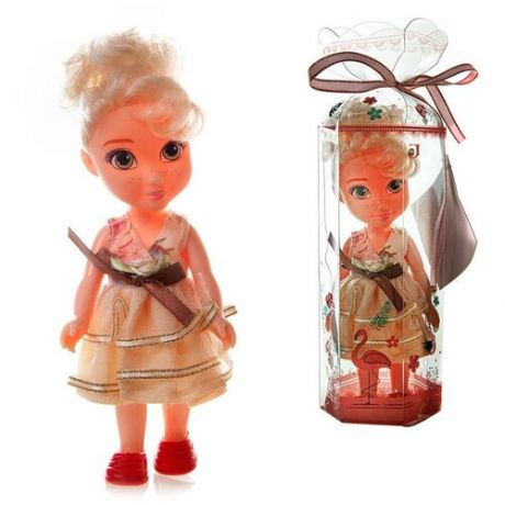 Кукла- мини ABtoys Emily в прозрачной коробочке (блодинка), 16,5см