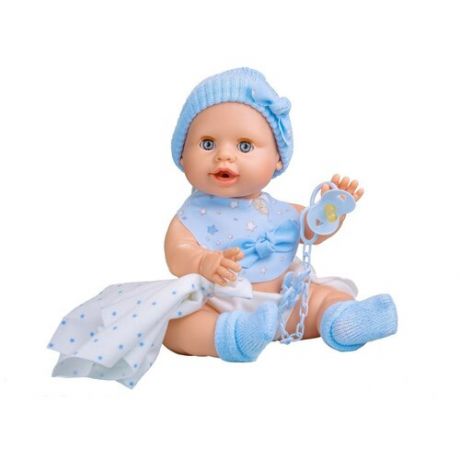 Интерактивная кукла Berjuan Baby Susu в голубом, 38 см, 6001