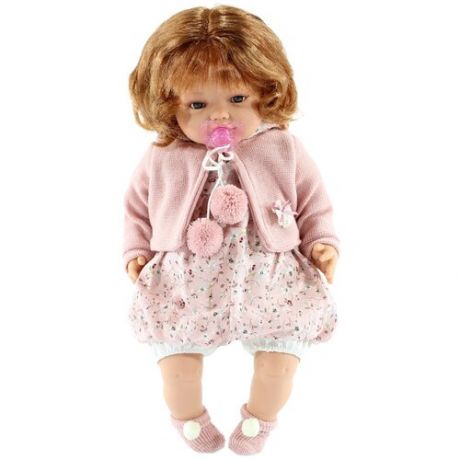 Интерактивная кукла Antonio Juan Изабелла в светло-розовом, 42 см, 1671Br