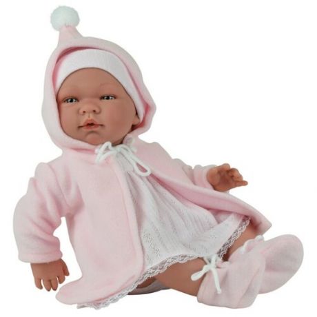 Кукла-пупс Asi 362960 Мария - 45 см (в розовом платье, шапочке и пальто, с пустышкой)