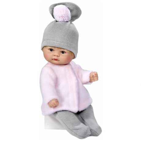 Кукла-пупс Asi 114020 - 20 см (в розовой кофточке и шапочке с помпоном)