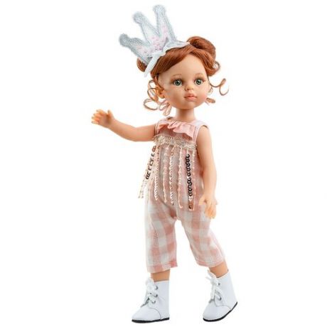 Кукла Paola Reina Кристи в комбинезоне с пайетками с заколкой-короной, 32 см, 04449