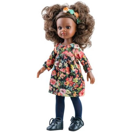 Кукла Paola Reina Нора в цветочном наряде, 32 см, 04435
