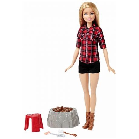 Кукла Barbie У костра, 29 см, FDB44