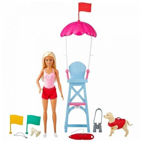 Barbie Игровой набор Barbie Пляжный спасатель, GTX69