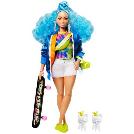 Кукла Barbie Экстра с голубыми волосами, 29 см, GRN30
