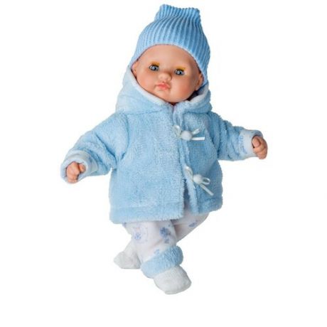 Кукла BERJUAN мягконабивная 34см Baby Shoes Azul (463)