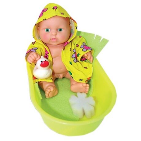 Кукла Весна Карапуз в ванночке (мальчик) 20 см В594