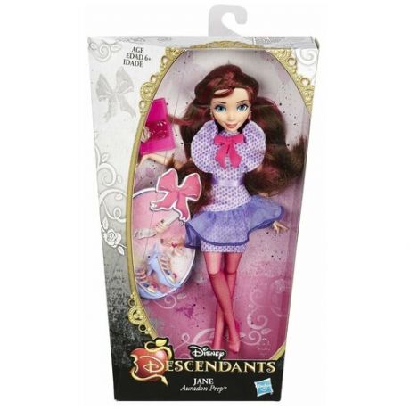 Disney Descendants Кукла Джейн цвет платья фиолетовый