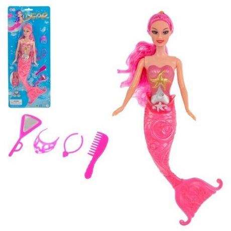 Market-Space Кукла русалка «Морская королева» с аксессуарами, микс