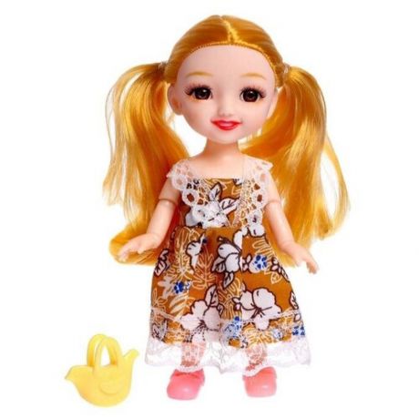 Кукла модная шарнирная «Сонечка» в платье, с аксессуаром, микс