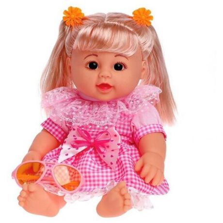 Кукла классическая "Малышка" в розовом платье, с аксессуарами,